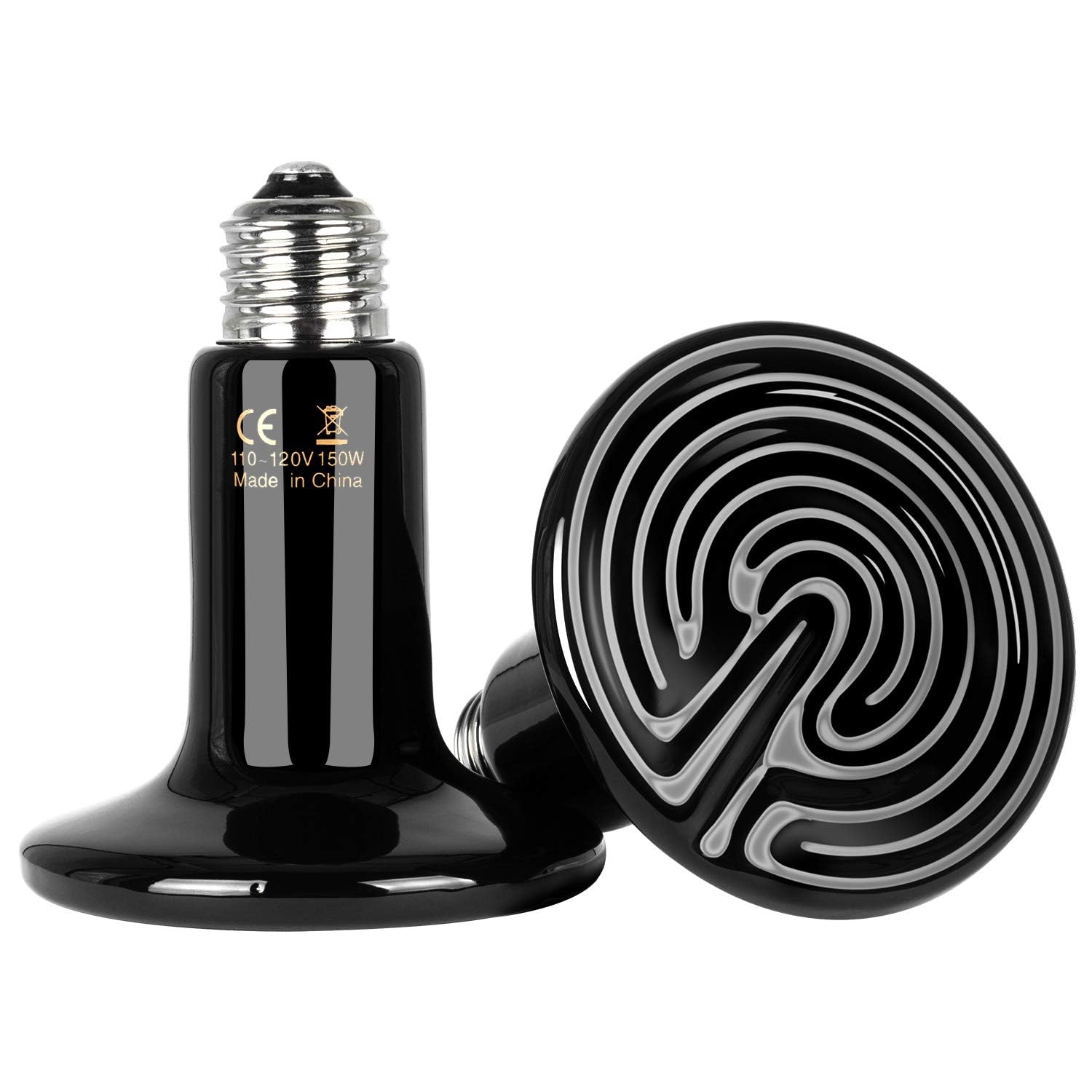 Bulbo De Calor Para Répteis Simple Deluxe, 150 W, Emissor De Cerâmica, Pacote Com 2 Unidades