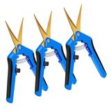 Tesoura De Poda, Podador Manual Ipower De 6,5 Polegadas Com Lâminas De Titânio, Pacote Com 3