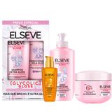 Kit Elseve Glycolic Gloss 3 Produtos + Óleo Extraordinário 100ml