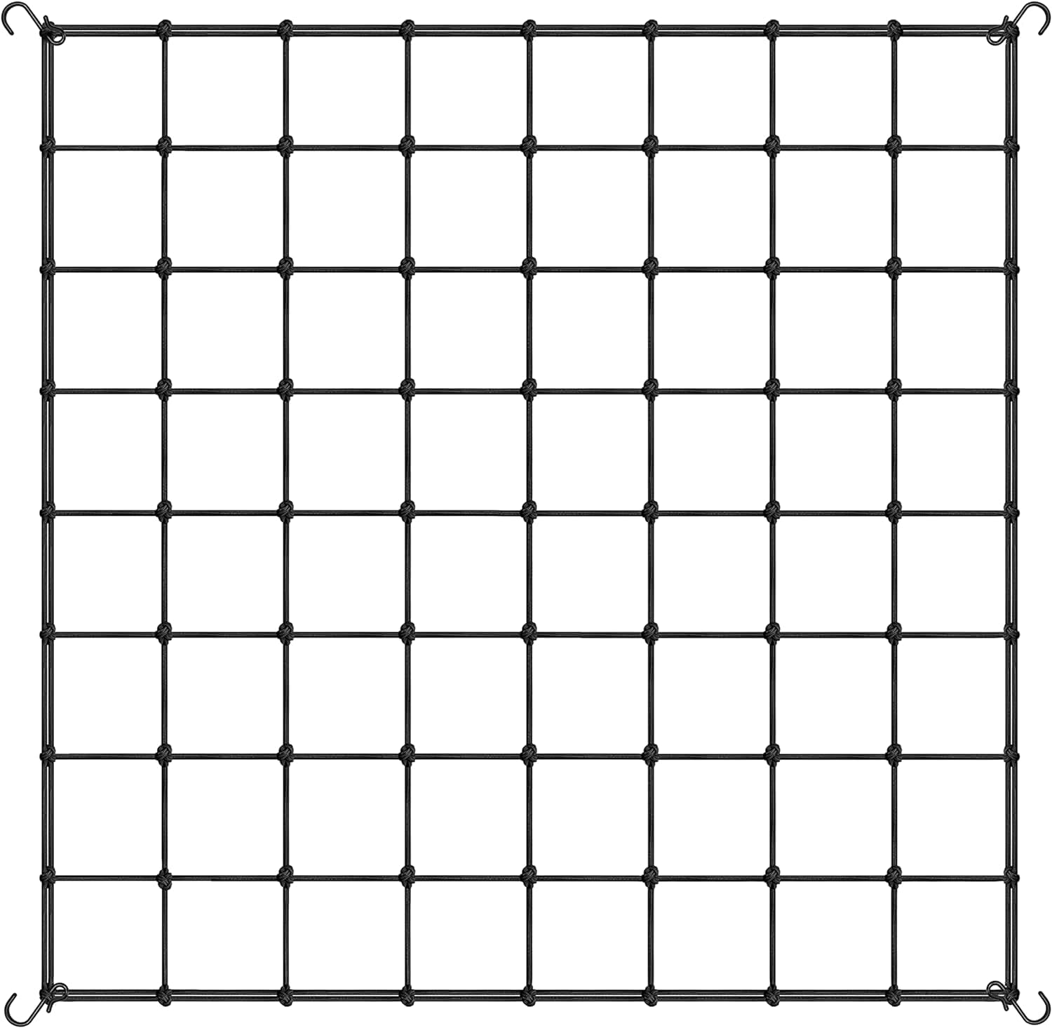 Rede De Treliça Ipower, Elástico Flexível De 5 X 5 Pés Com Ganchos, Preto