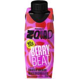 Bebida Láctea Pirancanjuba Zquad Berry Beat Sabor Morango Com 10g De Proteína 250ml