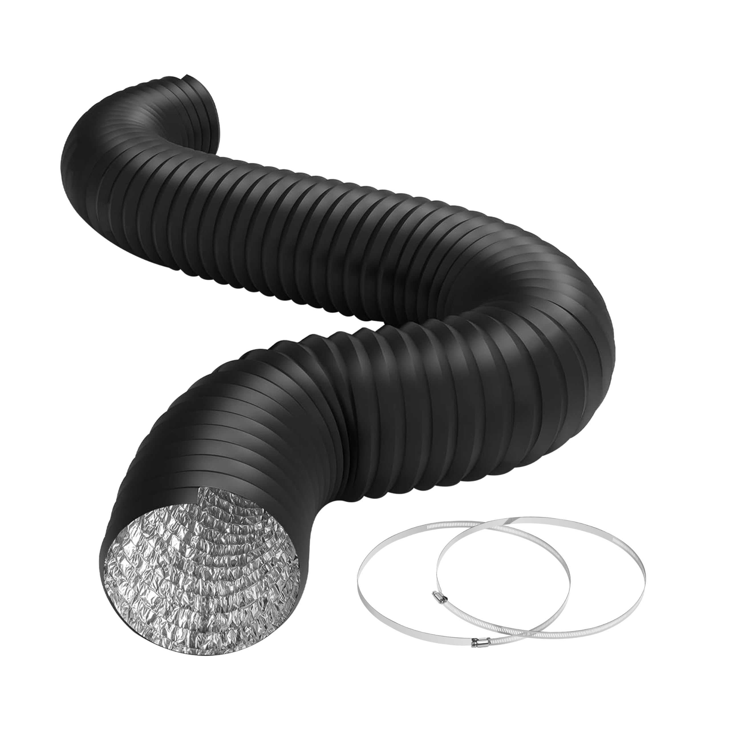 Mangueira De Ventilação Do Secador Ipower, Duto De Alumínio De 10 Polegadas E 8 Pés