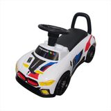 Carrinho Branco Criança Passeio Musical Infantil Farol Led