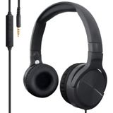 Fone De Ouvido Preto Headphone Kp-fn626 Headset Com Microfone Knup S - Com Fio Entrada De P2 Pc Celular Ps4 - Panami