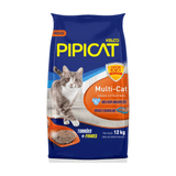 Areia Higiênica Sanitária para Gatos Multicat Pipicat 12kg