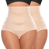 Calcinhas Shapewear Werena Tummy Control, Cintura Alta, Bege
