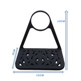 Suporte Para Carregamento De Telefone Celular Montado Para Parede Movel Preto