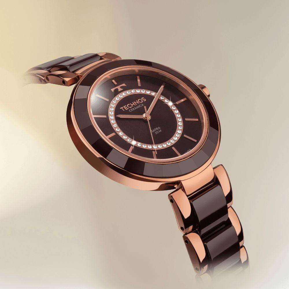Relógio Technos Feminino Ceramic-saphire Rosé - 2036nay-1m - Carrefour