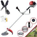 Roçadeira Anmax Cg430p À Gasolina 43cc 2hp Alta Rotação E Performance Com Carretel De Nylon E Faca 2 Pontas + Extra Faca 40 Dentes + Escova De A�