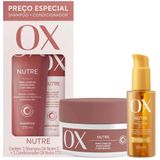 Kit Ox Nutrição Intensa Shampoo + Condicionador + Máscara 300g + Óleo Capilar Nutritivo 120ml