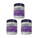 Mascara Maxihair 500g Matizadora - Kit Com 3un