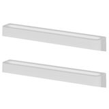 2x Toalheiro Banheiro Porta Toalha De Parede Ou Branco