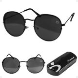 Oculos Sol Feminino Aço Inoxidavel Preto Casual Praia + Case Moda Presente Armação Preta Verão