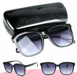 Oculos Sol Feminino Vintage Proteção Uv + Case Original Moda Preto Qualidade Premium Estiloso