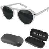 Oculos Sol Masculino Proteção Uv Verão Vintage Casual + Case Presente Armação Transparente Estiloso