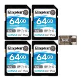 Cartão De Memória Kingston Canvas Go Plus 64gb Sdxc 170mb/s