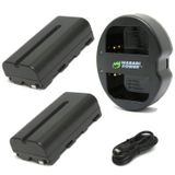 Kit De Bateria E Carregador Wasabi Power Para Sony Np-f330, Np-f530