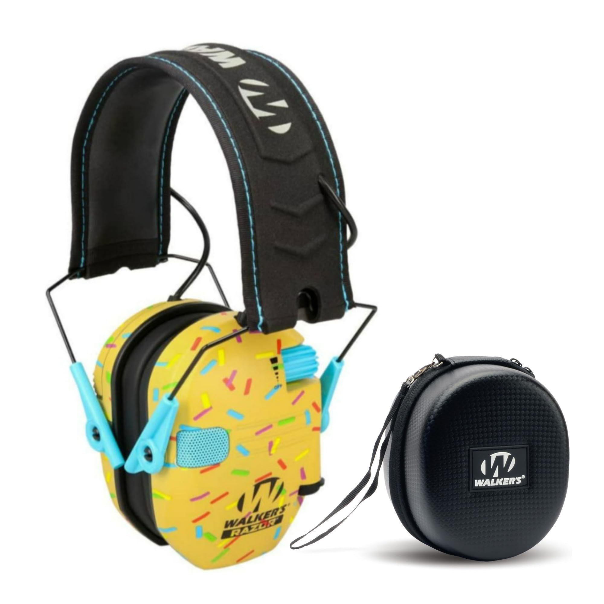 Muff Eletrônico Walker's Razor Slim Com Pacote De Microfone E Estojo