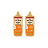Creme Para Pentear Niely Gold 500ml Nutriçao Kit 2 Unidades