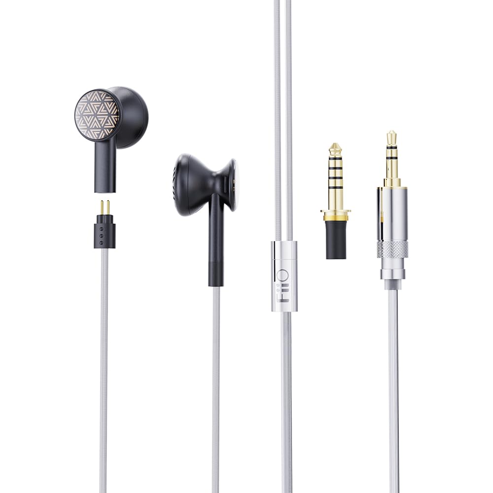 Fone De Ouvido Com Fio Earbuds Fiio Ff3s Dynamic Drive Hifi Com Baixo