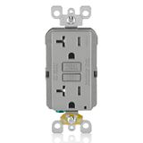 Gfci Outlet Leviton 20 Amp Self-test, Cinza Resistente A Violações