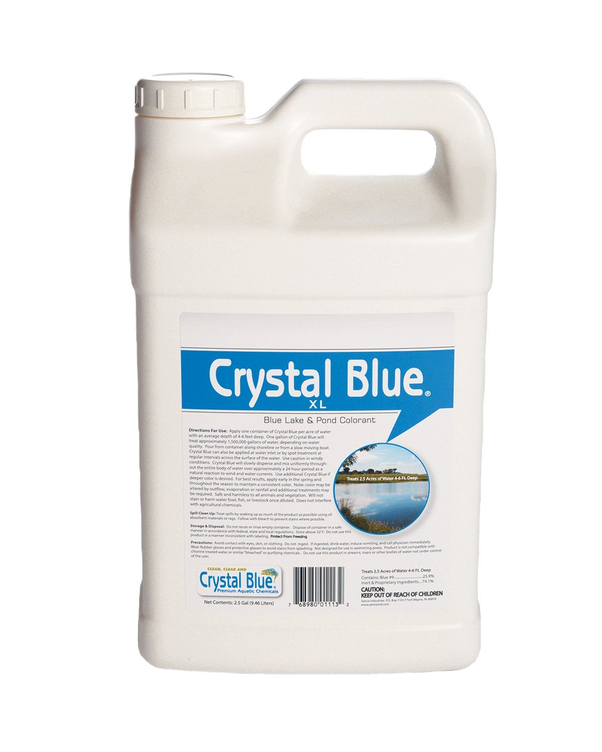 Pond Dye Crystal Blue Xl Commercial Lake &amp; Pond 9,5 L