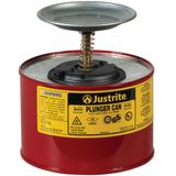 O Êmbolo Pode Justrite, Solvente Push-down De Aço Com Capacidade De 2l, Vermelho