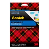Abas De Montagem Na Parede Scotch Removíveis 0,75 X 2,5, 480 Abas