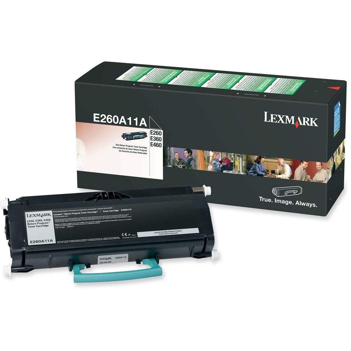 Cartucho De Toner Lexmark E260a11a Programa De Devolução Preto
