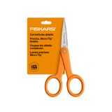 Tesoura Fiskars Premier No. 5 Com Cabo De Laranja De Microponta