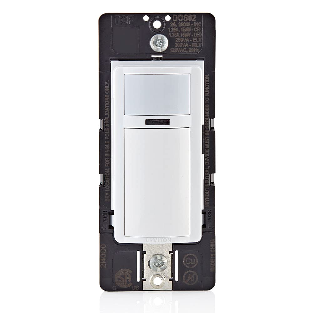Interruptor De Luz Com Sensor De Movimento Leviton Dos02-lw 2a Branco