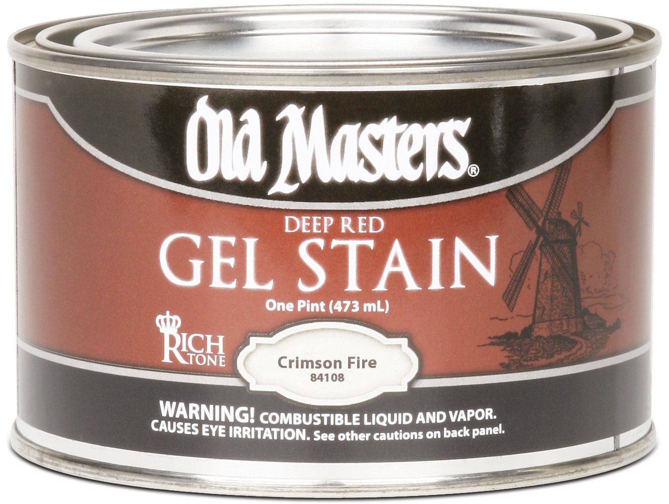 Mancha De Gel Old Masters 84108 Crimson Fire 473 Ml De Tinta