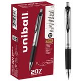 Caneta De Gel Uni-ball 207 Impact Retrátil Bold De 1 Mm De Tinta Preta