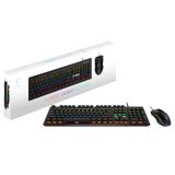 Conjunto De Teclado E Mouse Msi Forge Gk300 Combo Blue Gaming