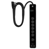 Protetor De Sobretensão Ge 7 Outlet Power Strip 2 Usb 1500j, Cabo De 4 Pés