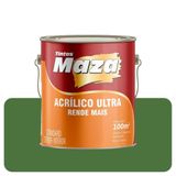 Tinta Acrílica Maza Ultra Verde Musgo 3,6l Fosco Standard