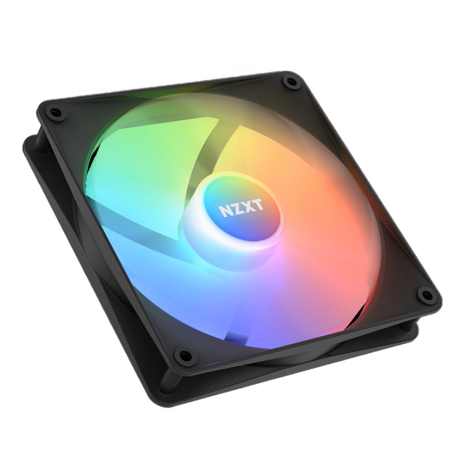 Ventilador Nzxt F140 Rgb Core 140 Mm Montado No Hub Com 8 Leds Pretos