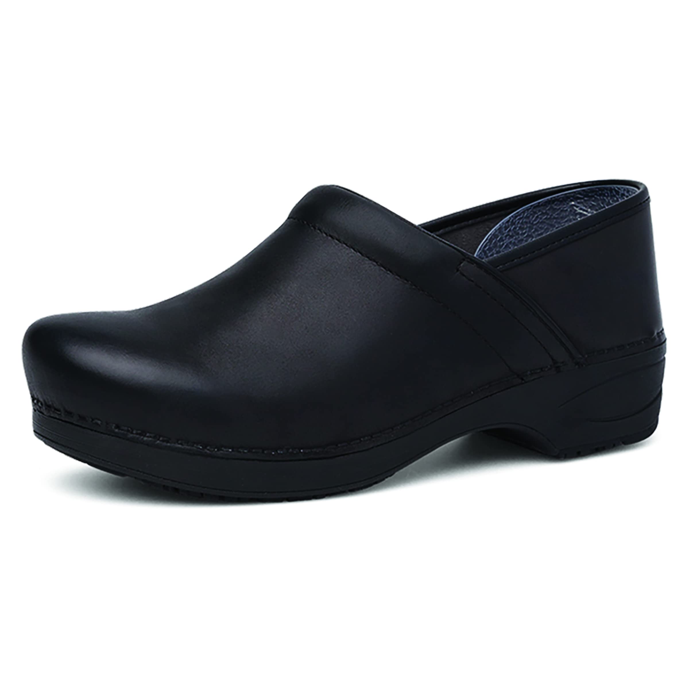 Sapato Dansko Xp 2.0 Preto Polido Em Nobuck Tamanco Para Homens