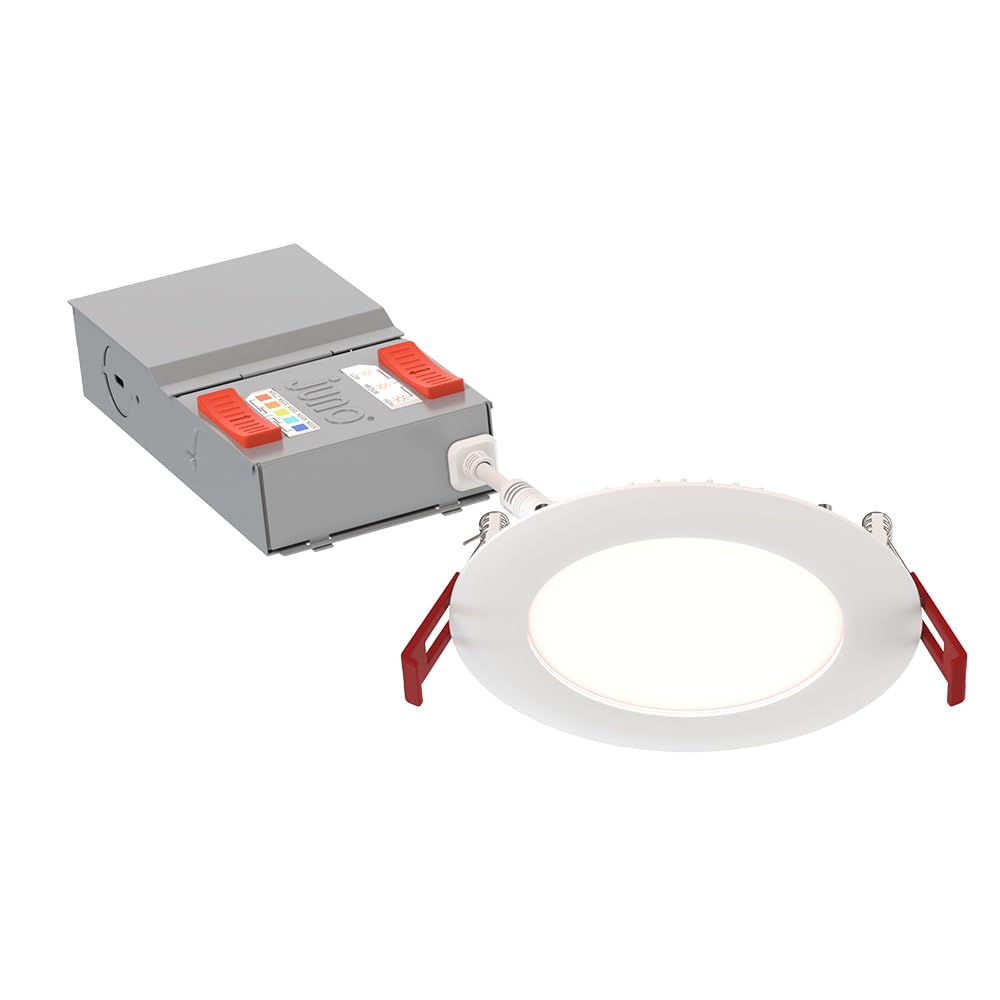 Luzes Embutidas Led Juno De 4 Polegadas Round Baffle Wafer Downlight