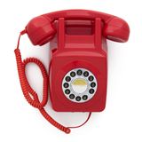 Telefone Fixo Retrô Montado Na Parede Gpo 746 Com Cabo Encaracolado - Vermelho