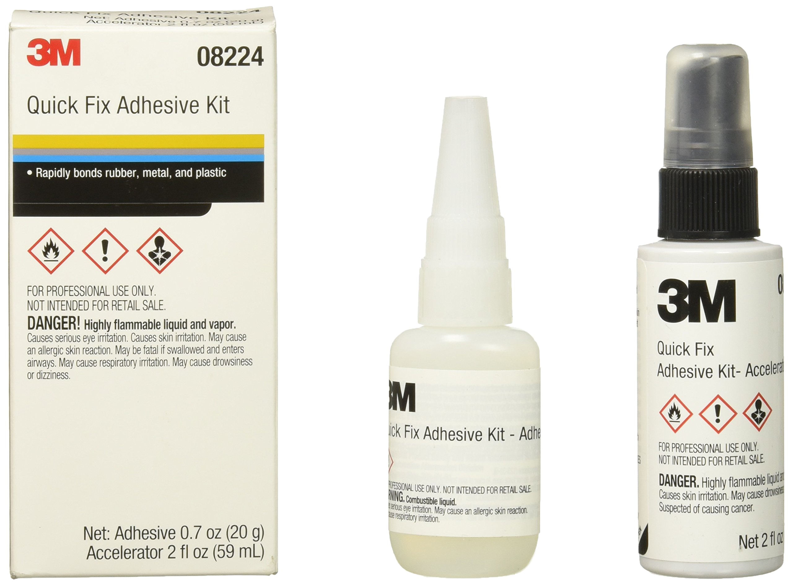 Kit Adesivo 3m Quick Fix Adesivo De 20 Ml/acelerador De 60 Ml