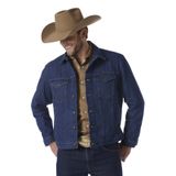 Jaqueta Jeans Wrangler Cowboy Cut Western Sem Forro Para Homens