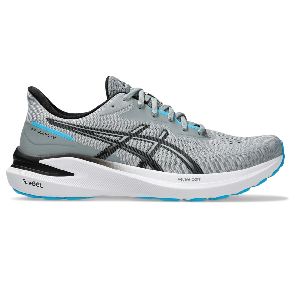 Tênis De Corrida Asics Gt-1000 13 Para Homens - Sheet Rock/black