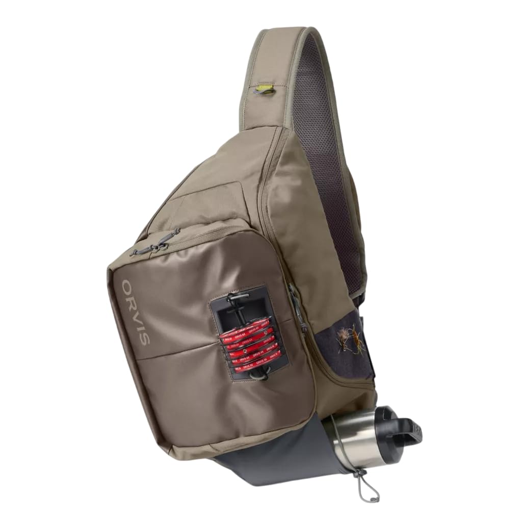 Pacote De Pesca Com Mosca Orvis Guide Sling Dusty Olive 18l