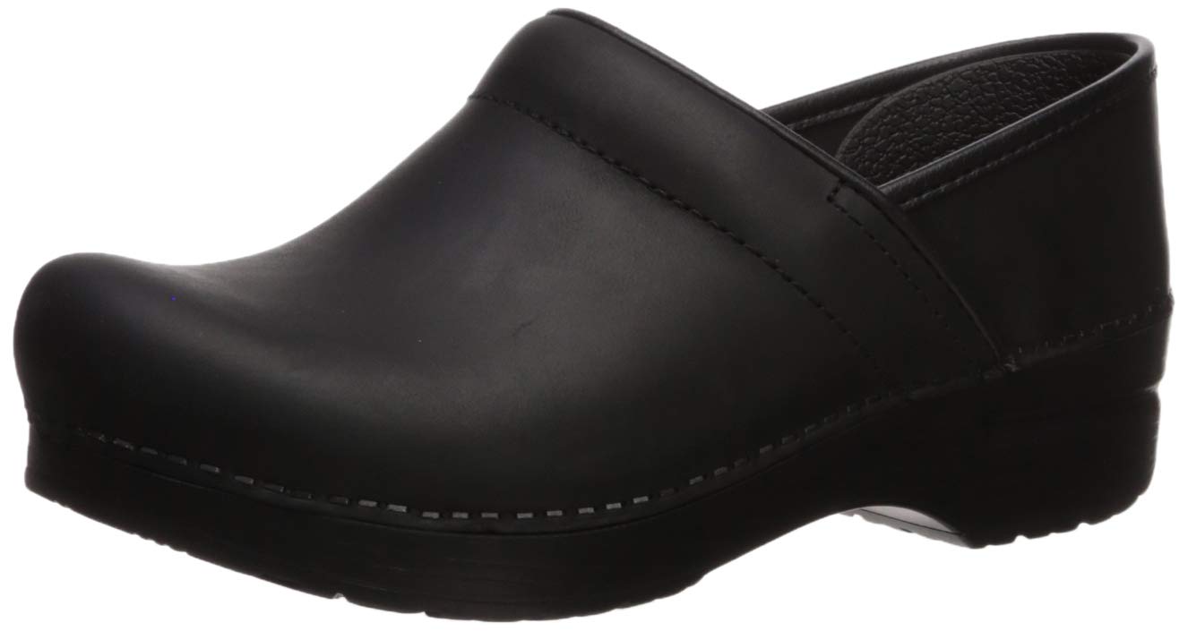 Clog Dansko Professional Em Couro Oleado Preto Para Mulheres 42-43eu