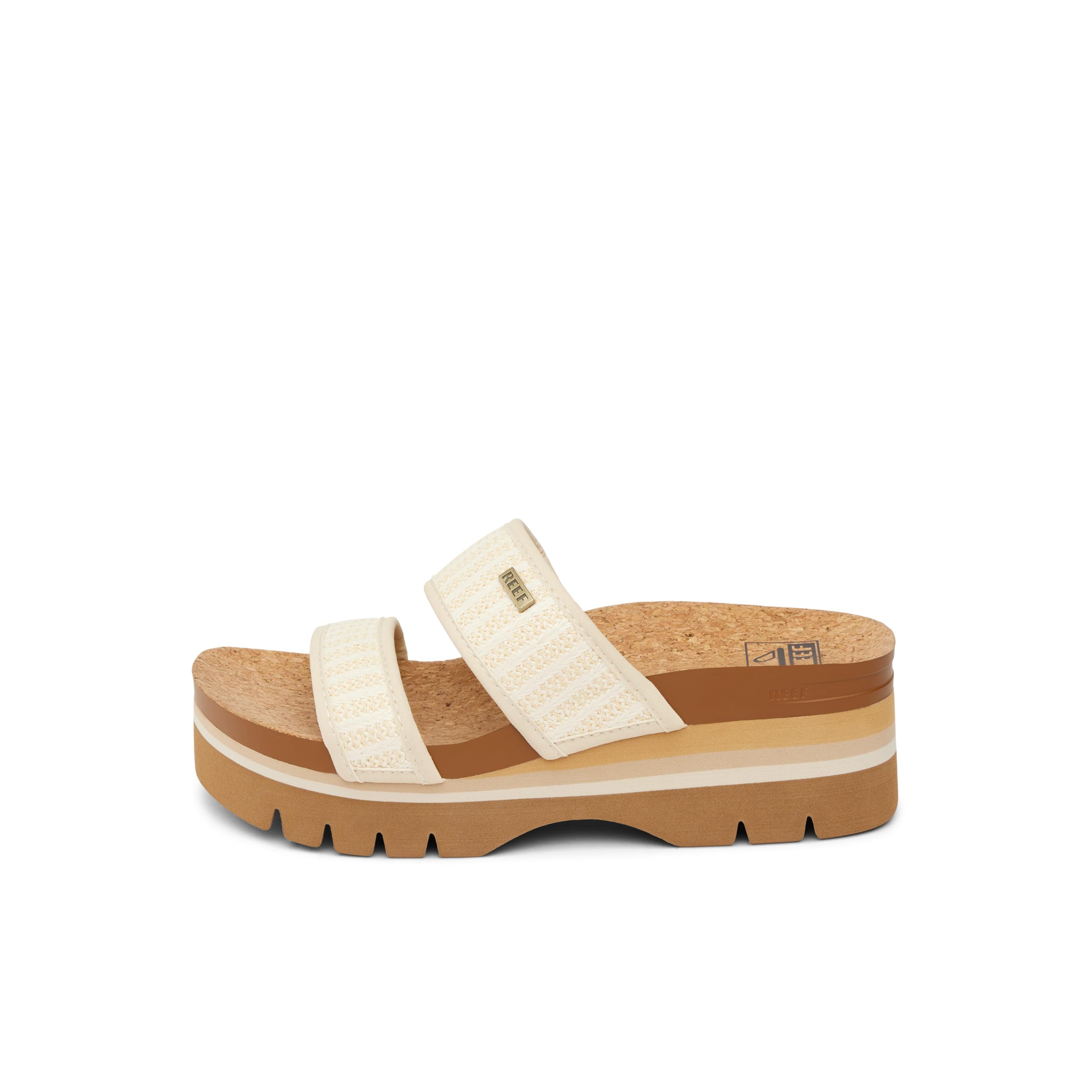 Sandália Reef Cushion Vista Higher Para Mulher Platform Raffia