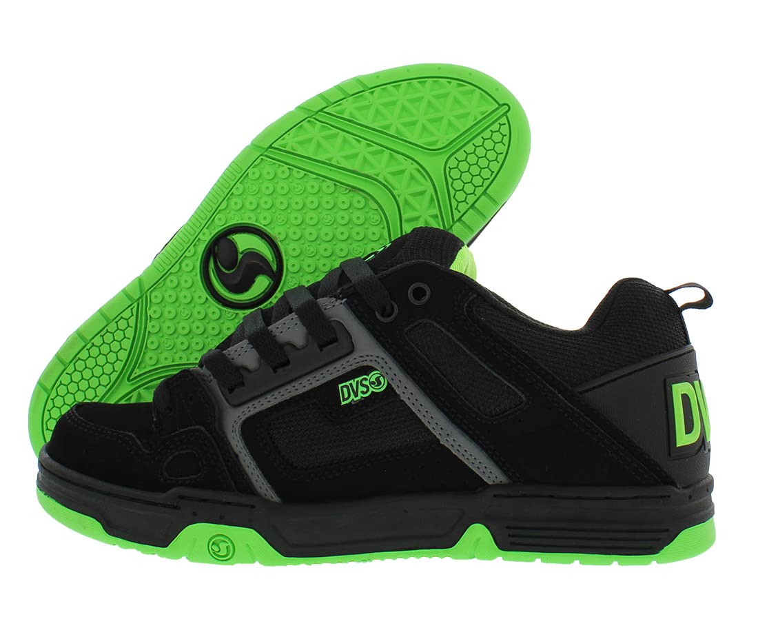 Tênis De Skate Dvs Comanche Para Homens Black Charcoal Lime - Tamanho 14