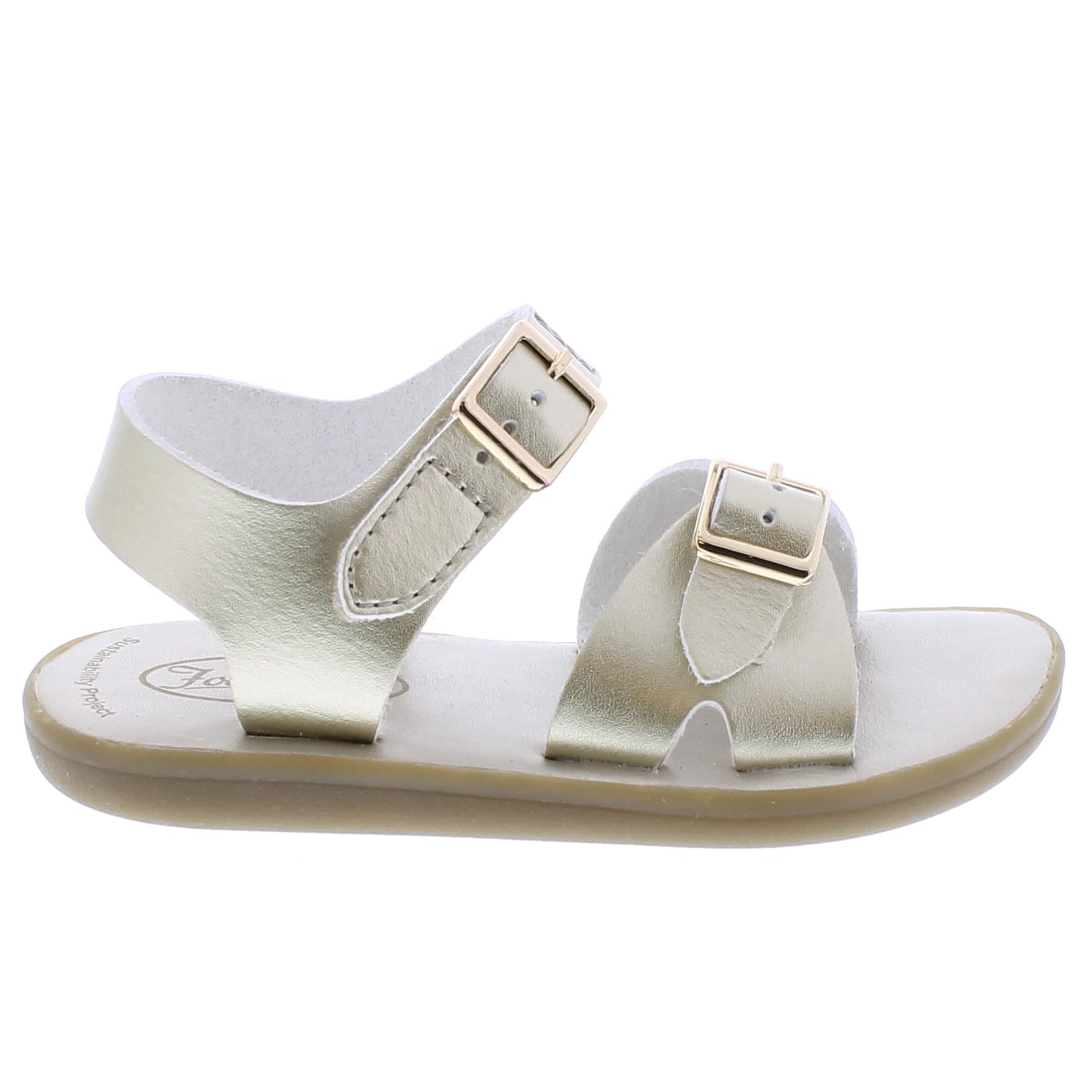 Sandálias Footmates Eco-tide Unissex Soft Gold Micro (bebê/criança/criança Pequena)