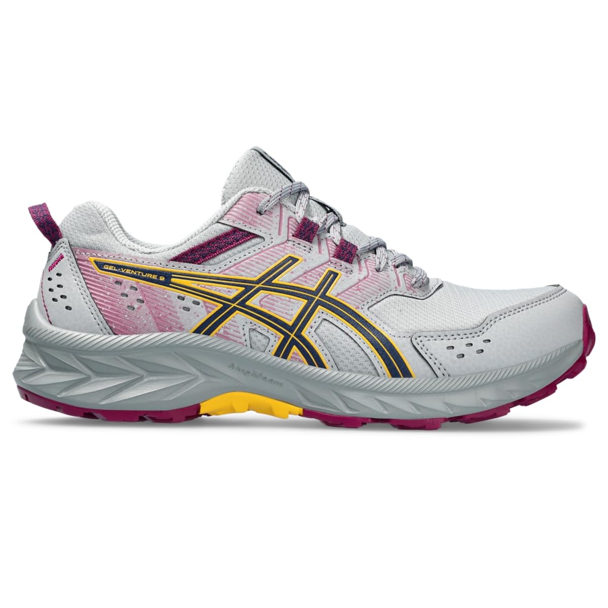 Tênis De Corrida Asics Gel-venture 9 Femininos Piedmont Cinza/azul