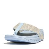 Sandálias Femininas Fitflop Surfa Com Bico Em Cunha, Azul, Tamanho 5